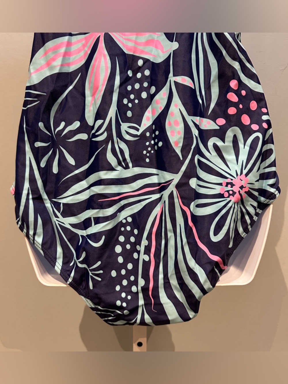 Blue and Pink Floral One-Piece Swimsuit XXL NWOT - Picture 10 of 14
